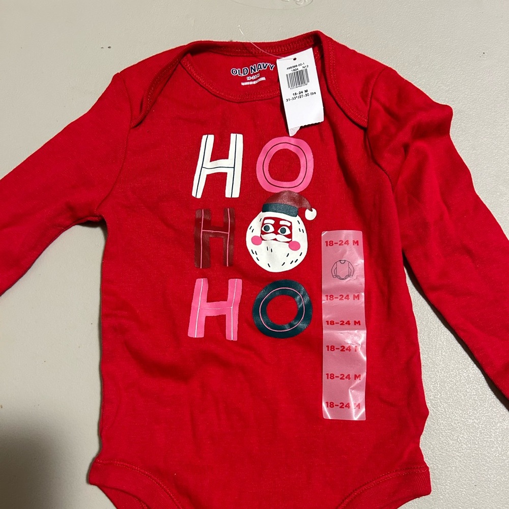 Old Navy Toddler Xmas Shirt 18-24mos NWT